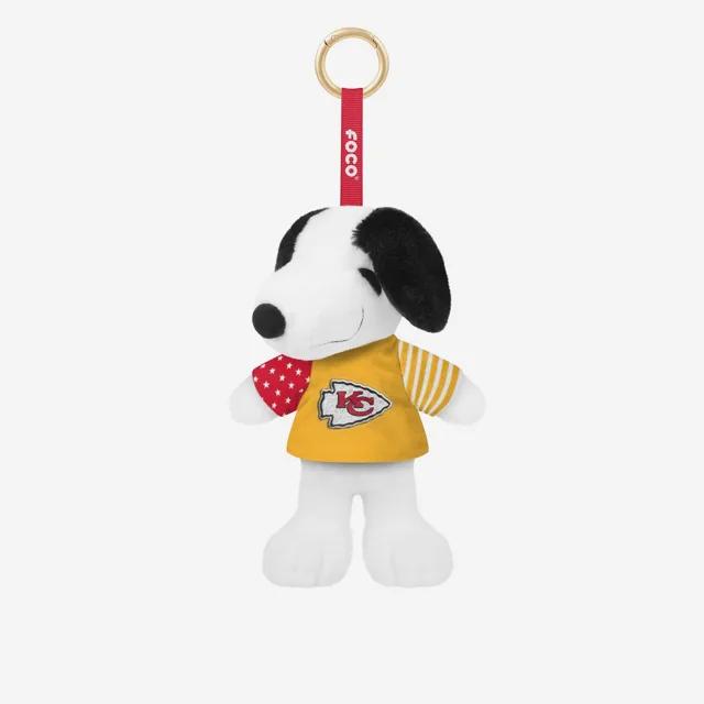 Kansas City Chiefs Americana Peluche Snoopy Peanuts Porte-clés à breloques pour sac
