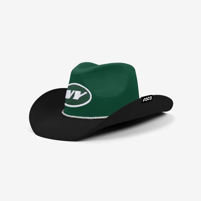 New York Jets Chapeau de cowboy bicolore