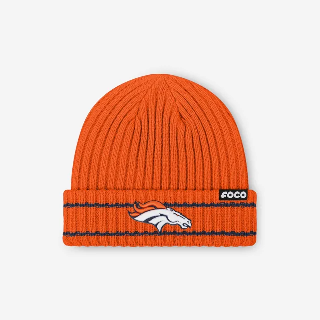 Bonnet côtelé avec logo principal Denver Broncos