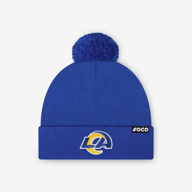 Bonnet à pompon avec logo principal Los Angeles Rams Basic
