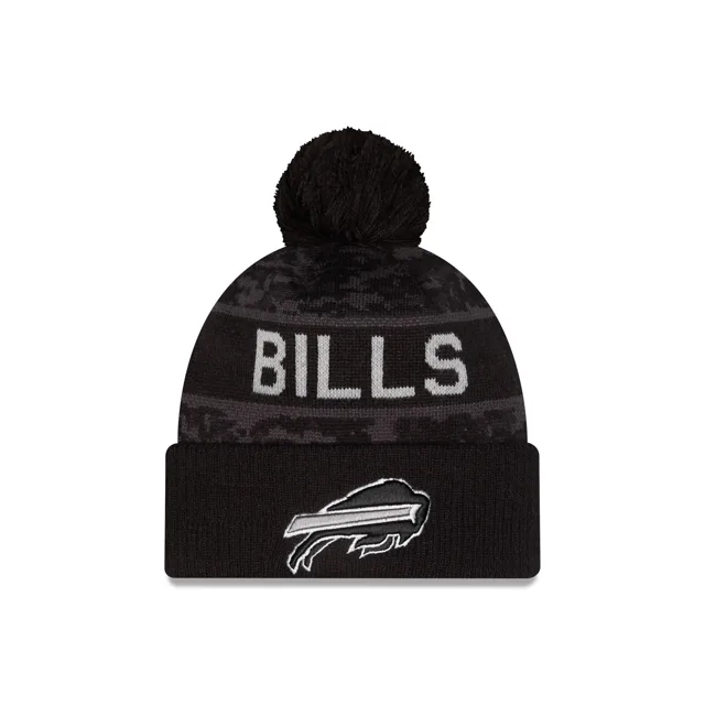 Buffalo Bills 2026 Salut au service Bonnet tricoté à pompons pour enfants