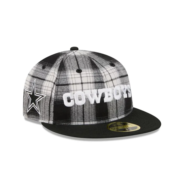 Dallas Cowboys Grunge Plaid Retro Crown 59FIFTY Chapeau ajusté