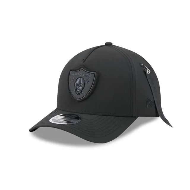 Alpha Industries x Las Vegas Raiders Casquette Snapback 9FORTY M-Crown A-Frame en nylon noir