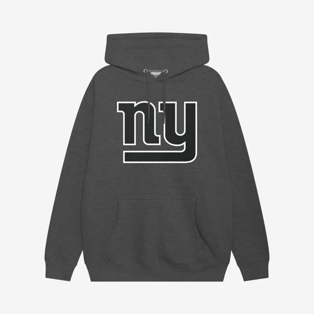 New York Giants Sweat à capuche avec logo principal noir et blanc