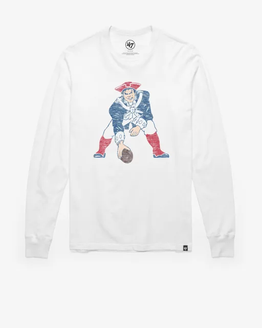 New England Patriots HISTORIQUE PREMIER '47 FRANKLIN T-SHIRT À MANCHES LONGUES