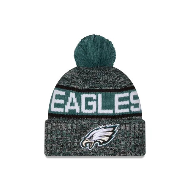 Philadelphia Eagles Bonnet en tricot à pompon tricolore