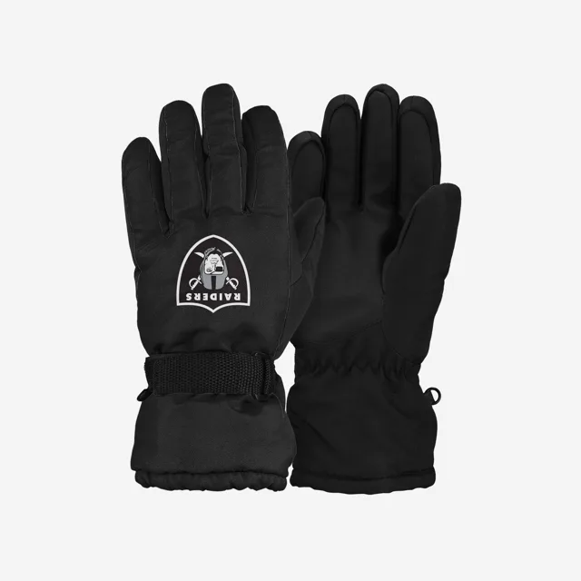 Gants isolés Las Vegas Raiders avec grand logo