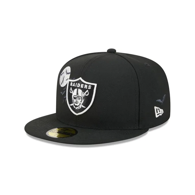 Las Vegas Raiders Chauves-souris phosphorescentes 59FIFTY Chapeau ajusté