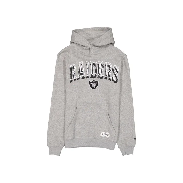 Las Vegas Raiders Sweat à capuche universitaire gris chiné