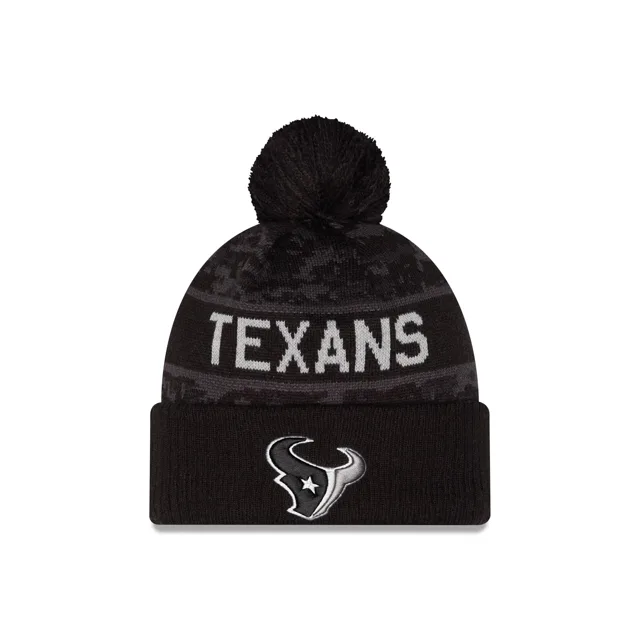 Houston Texans 2026 Salut au service Pom Knit Hat