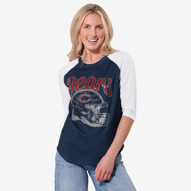 Chicago Bears T-shirt raglan strass