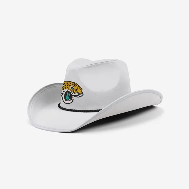 Jacksonville Jaguars Chapeau de cowboy avec logo en strass blanc