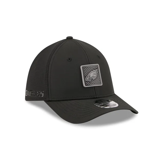 Philadelphia Eagles 2026 Training Casquette noire 39THIRTY M-Crown Stretch-Fit