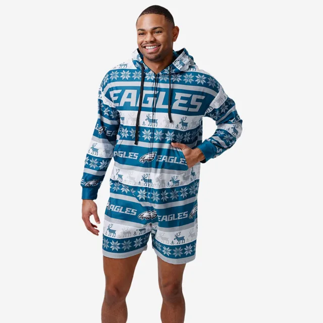 Philadelphia Eagles Pyjama une pièce court et laid