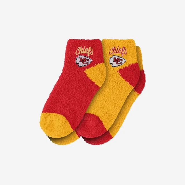 Kansas City Chiefs Lot de 2 socquettes floues avec logo script pour femme