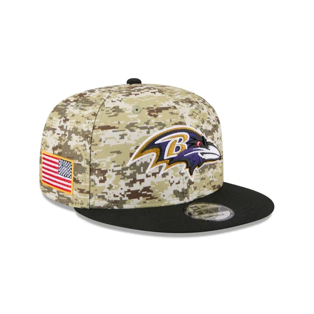 Baltimore Ravens 2025 Salut au service Fan Gear 9FIFTY Snapback Hat