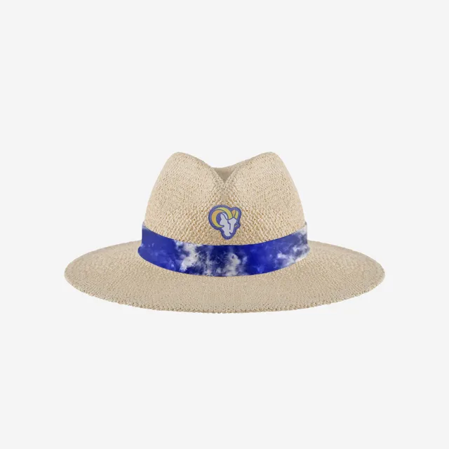 Los Angeles Rams Chapeau de Paille avec Ruban Tie-Dye pour Femme