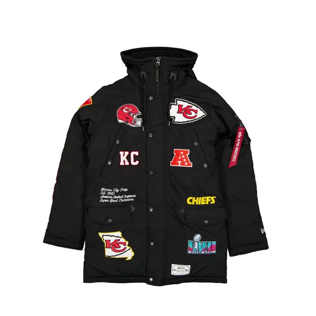 Alpha Industries x Kansas City Chiefs Parka N-3B noire