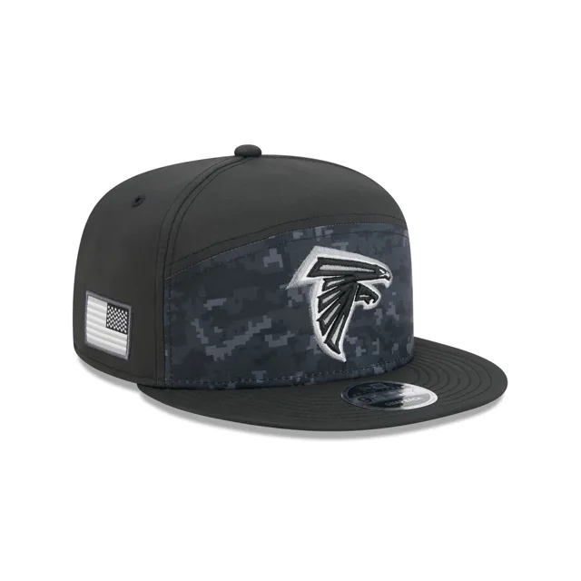 Atlanta Falcons 2026 Salut au service Panneau divisé 9FIFTY Snapback Hat