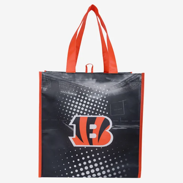 Cincinnati Bengals Lot de 4 sacs à provisions réutilisables