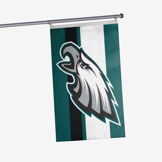 Philadelphia Eagles Drapeau horizontal à rayures avec grand logo
