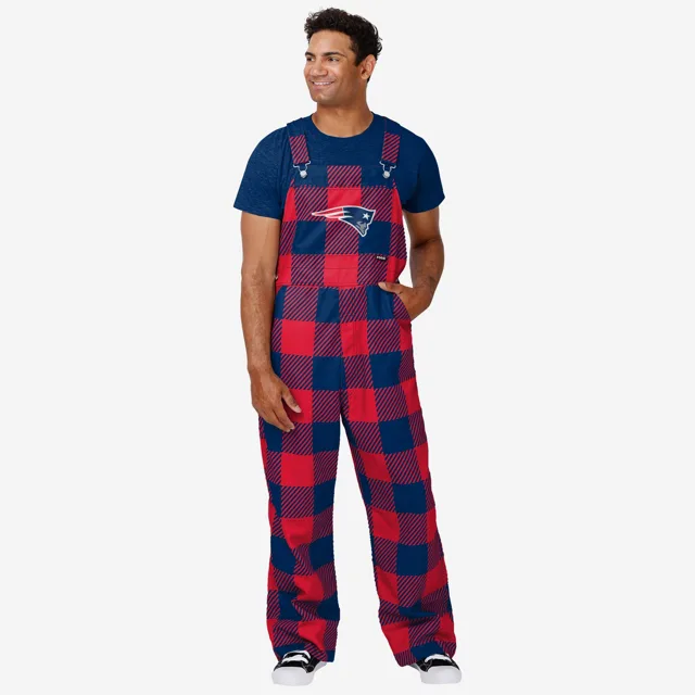 New England Patriots Salopette à carreaux pour hommes