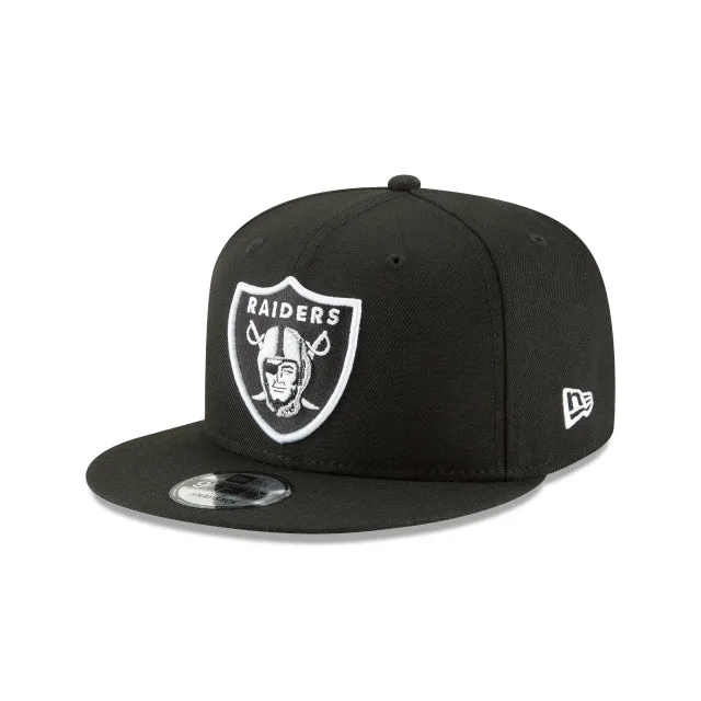 Las Vegas Raiders Casquette Snapback 9FIFTY noire et blanche