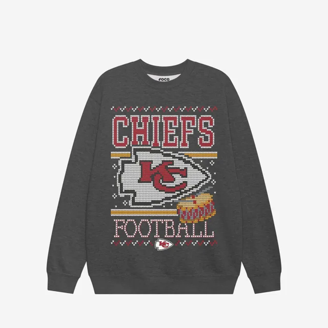 Kansas City Chiefs Sweat-shirt à col rond des fêtes