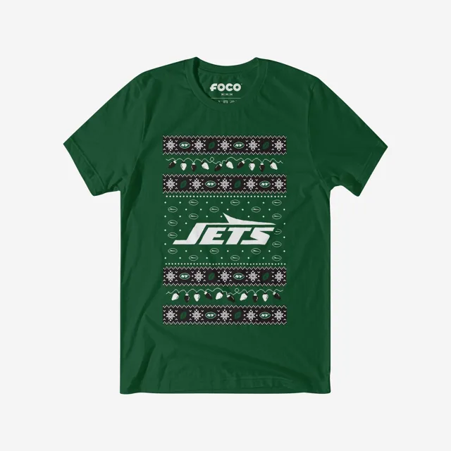 New York Jets T-shirt pull lumières de Noël