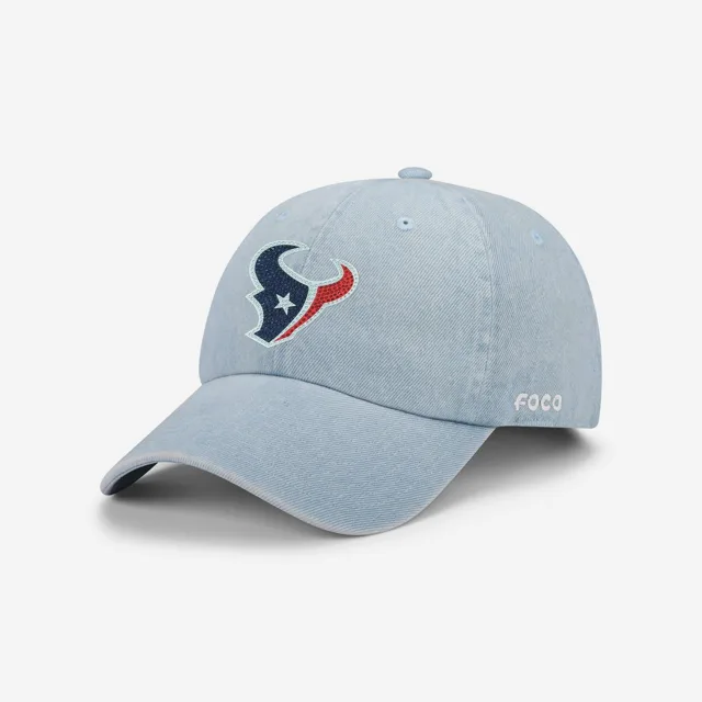 Houston Texans Casquette décontractée en denim avec logo strass