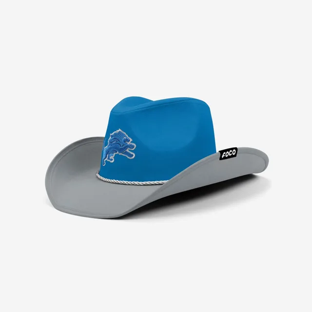 Detroit Lions Chapeau de cowboy bicolore