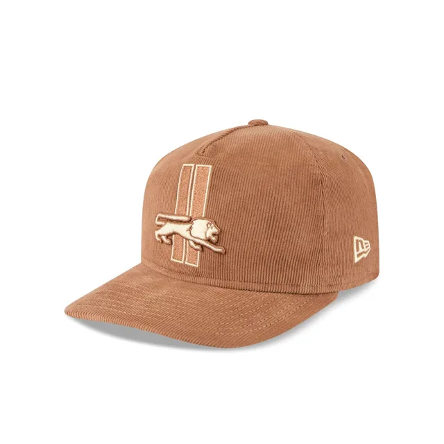Detroit Lions Chapeau réglable en velours côtelé marron nostalgique 19TWENTY