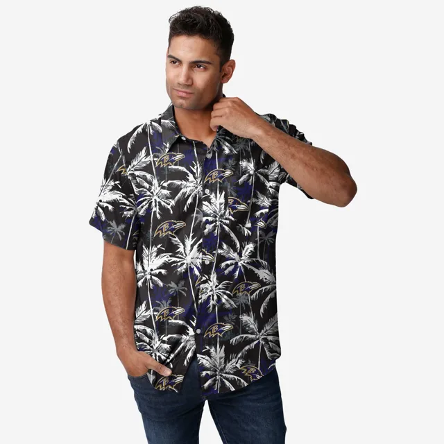 Baltimore Ravens Chemise boutonnée à fleurs noire
