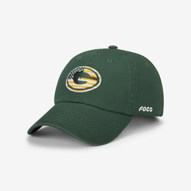 Green Bay Packers Casquette décontractée avec logo principal Americana