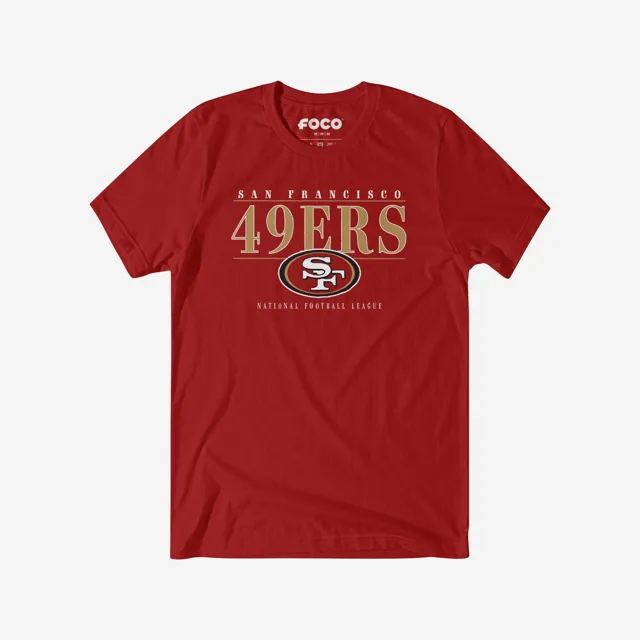 T-shirt à barre signature San Francisco 49ers