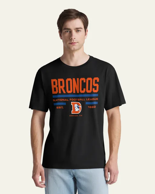 Denver Broncos HISTORIQUE STACK BLOCK '47 TEE QUOTIDIEN