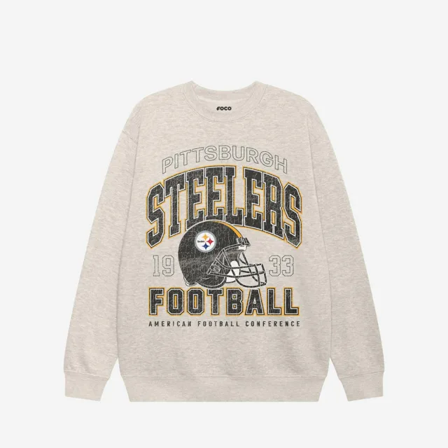 Sweat-shirt universitaire à col rond Pittsburgh Steelers