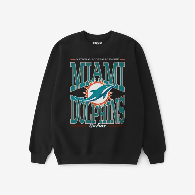 Miami Dolphins Sweat-shirt à col rond Diamond Dynasty