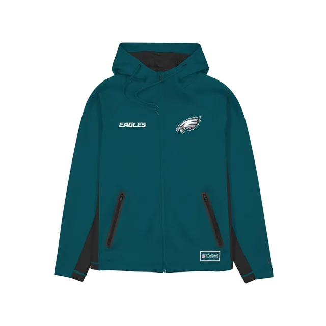 Philadelphia Eagles Combine Sweat à capuche entièrement zippé