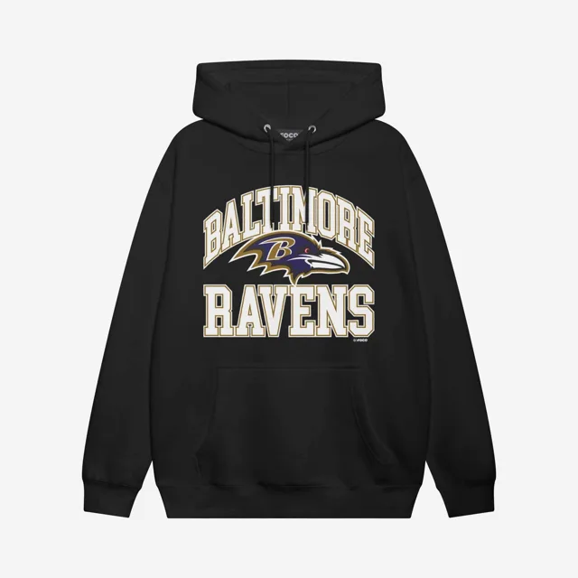 Baltimore Ravens Sweat à capuche avec mot-symbole arqué