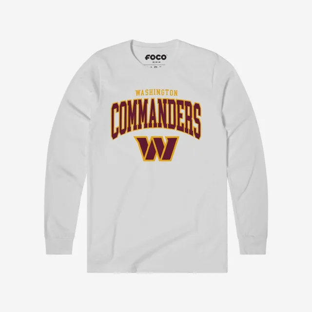 Washington Commanders T-shirt à manches longues avec logo classique