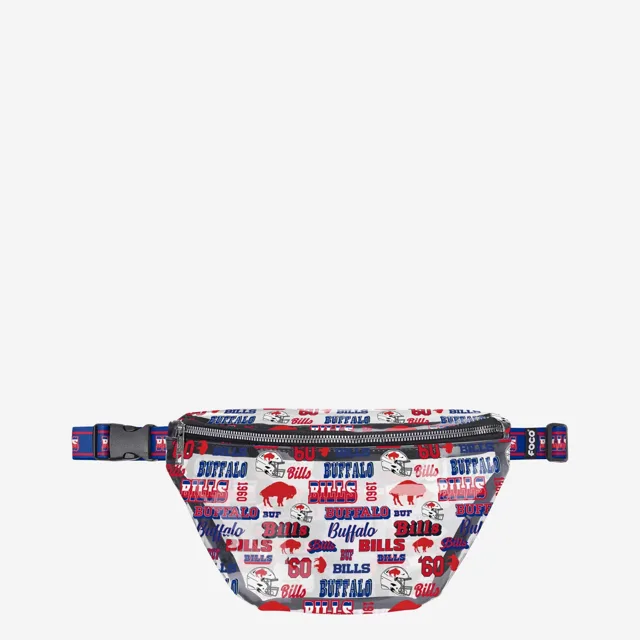 Buffalo Bills Répétez le sac banane transparent à imprimé rétro