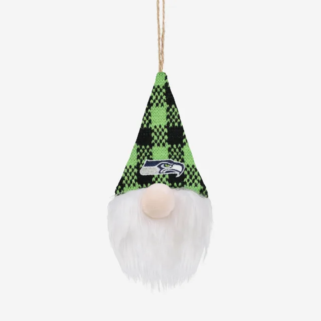 Seattle Seahawks Chapeau à carreaux en peluche Gnome Ornement