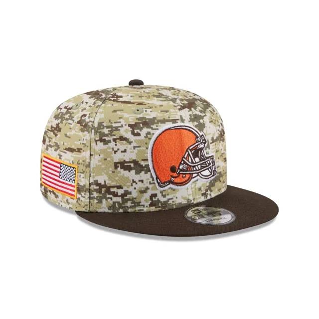 Cleveland Browns 2025 Salut au service Fan Gear 9FIFTY Snapback Hat