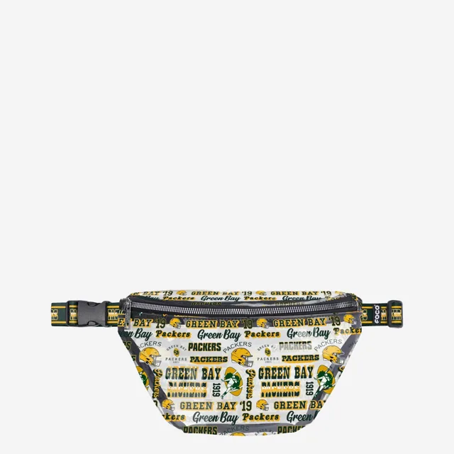 Green Bay Packers Répétez le sac banane transparent à imprimé rétro