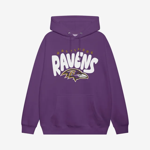 Sweat à capuche bulle Baltimore Ravens