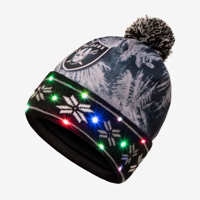 Bonnet lumineux Las Vegas Raiders avec grand logo