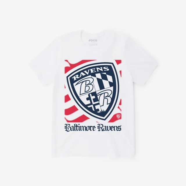 Baltimore Ravens T-shirt avec le mot-symbole du patrimoine américain