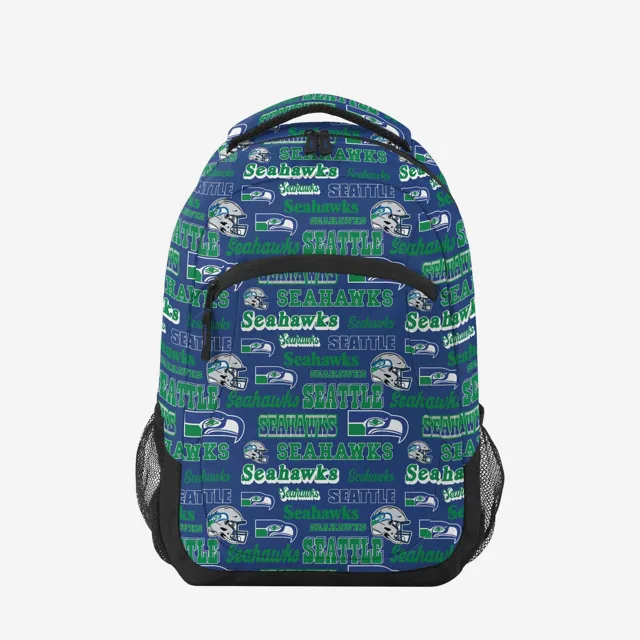Seattle Seahawks Répétez le sac à dos d'action d'impression rétro