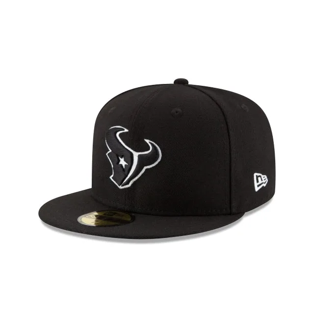Houston Texans Chapeau ajusté 59FIFTY noir et blanc
